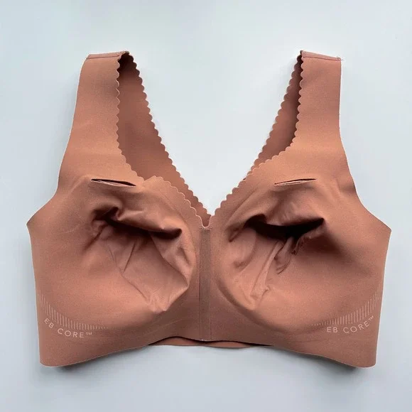 Evelyn & Bobbie The Evelyn Bra Medium Brown Seamless Wireless Stretch - Picture 7 of 7